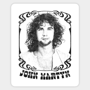 John Martyn // Retro Style Folk Music Lover Design Sticker